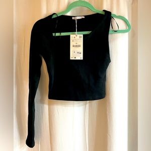 Top negro, talla M, Zara